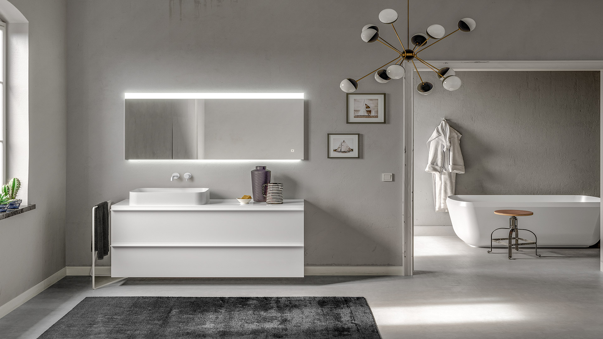 Risparmiare spazio in bagno con mobili modulari