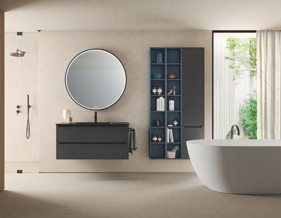 Colonne da bagno: collezione Memphis Block